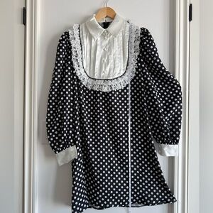 Black and White Polka Dot Dress